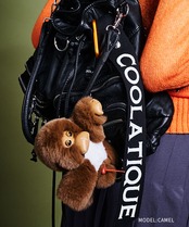 COOLAファーモンキーBAGチャーム (CAMEL)　CQ-47523H