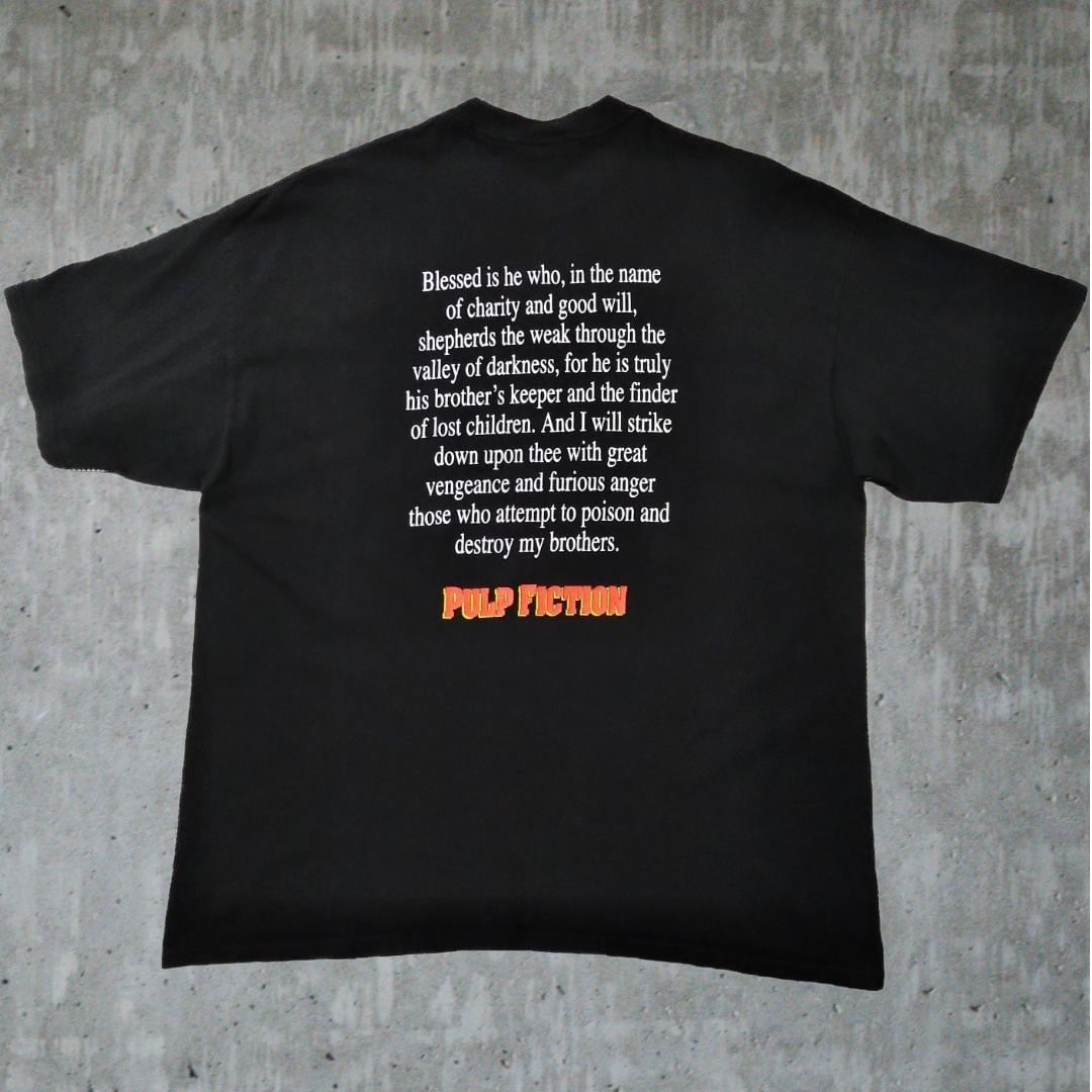 古着 パルプ・フィクション Tシャツ XXL 黒 レゴ 映画T ムービーT
