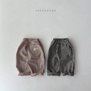【ノベルティ&送料無料】Patterned Label Pants / the goguma