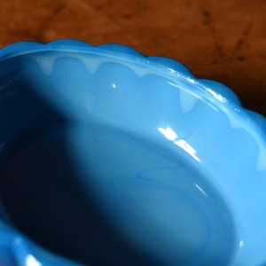 Accessory Cace / アクセサリーケース〈 チェコガラス・ブルー・収納・オブジェ・ディスプレイ・アンティーク・ヴィンテージ 〉