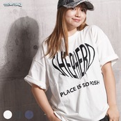 ◆ハート刺繍 ピグメントTシャツ◆ms-8845-122