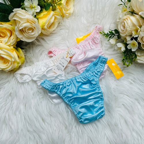 日本製高品質【サテンTバックスキャンティ】フリージア　LL