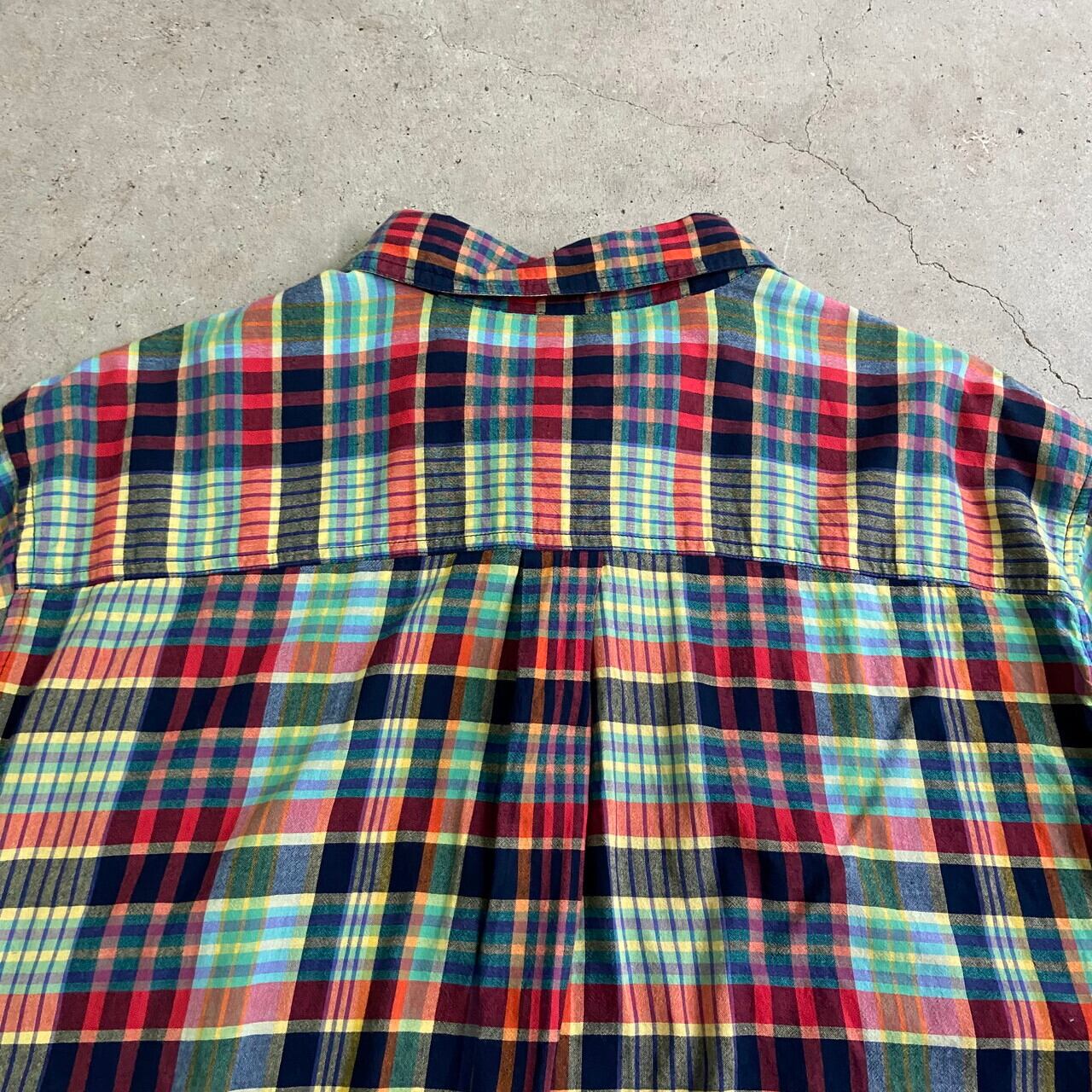 WOOL RICH ウールリッチ チェック柄 半袖ボタンダウンシャツ B.D WOOL RICH ウールリッチ チェック柄 半袖ボタンダウンシャツ B.D