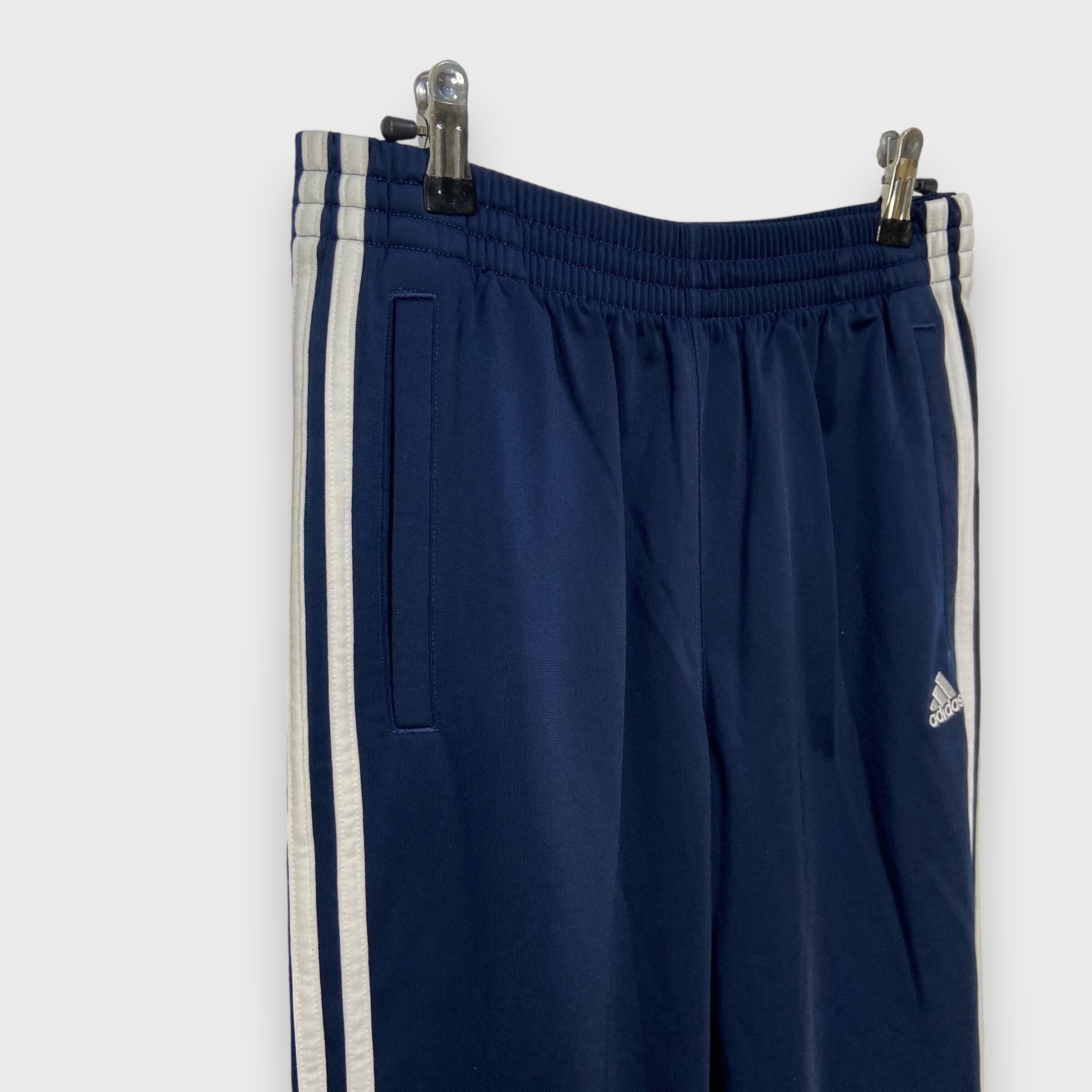 adidas アディダス サイドスナップトラックパンツ バスパン ネイビー