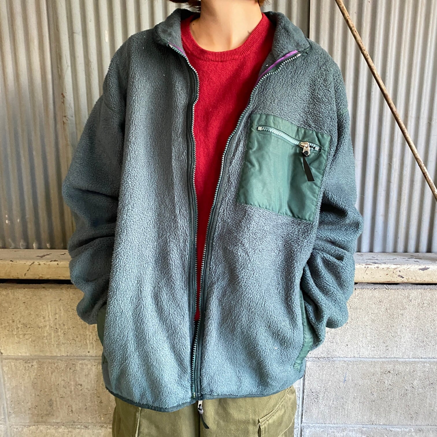 USA製 90年製 Patagonia パタゴニア 25021 フリースジャケット メンズL 古着 90s ヴィンテージ ビンテージ グリーン  緑【アウトドアジャケット】【NEW23】【CS2301-20】【AN20】 | cave 古着屋【公式】古着通販サイト