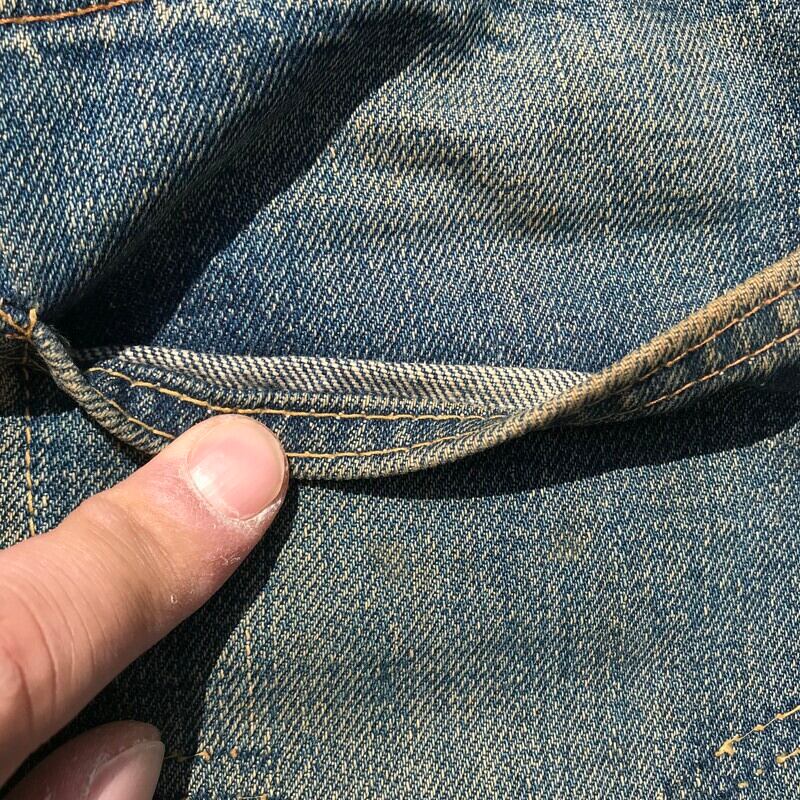 60's LEVI'S 501 Big E リーバイス Vステッチ ウエストシングル 不均等