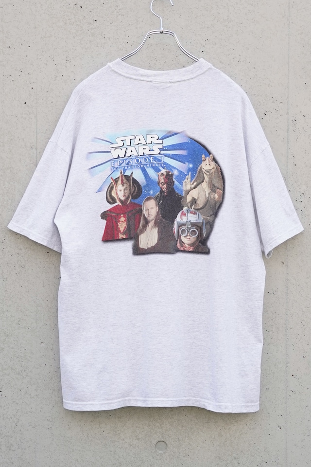STAR WARS EPISODE I × PEPSI 1999 Promo T-Shirt / Movie Graphic / Heather Gray / XL