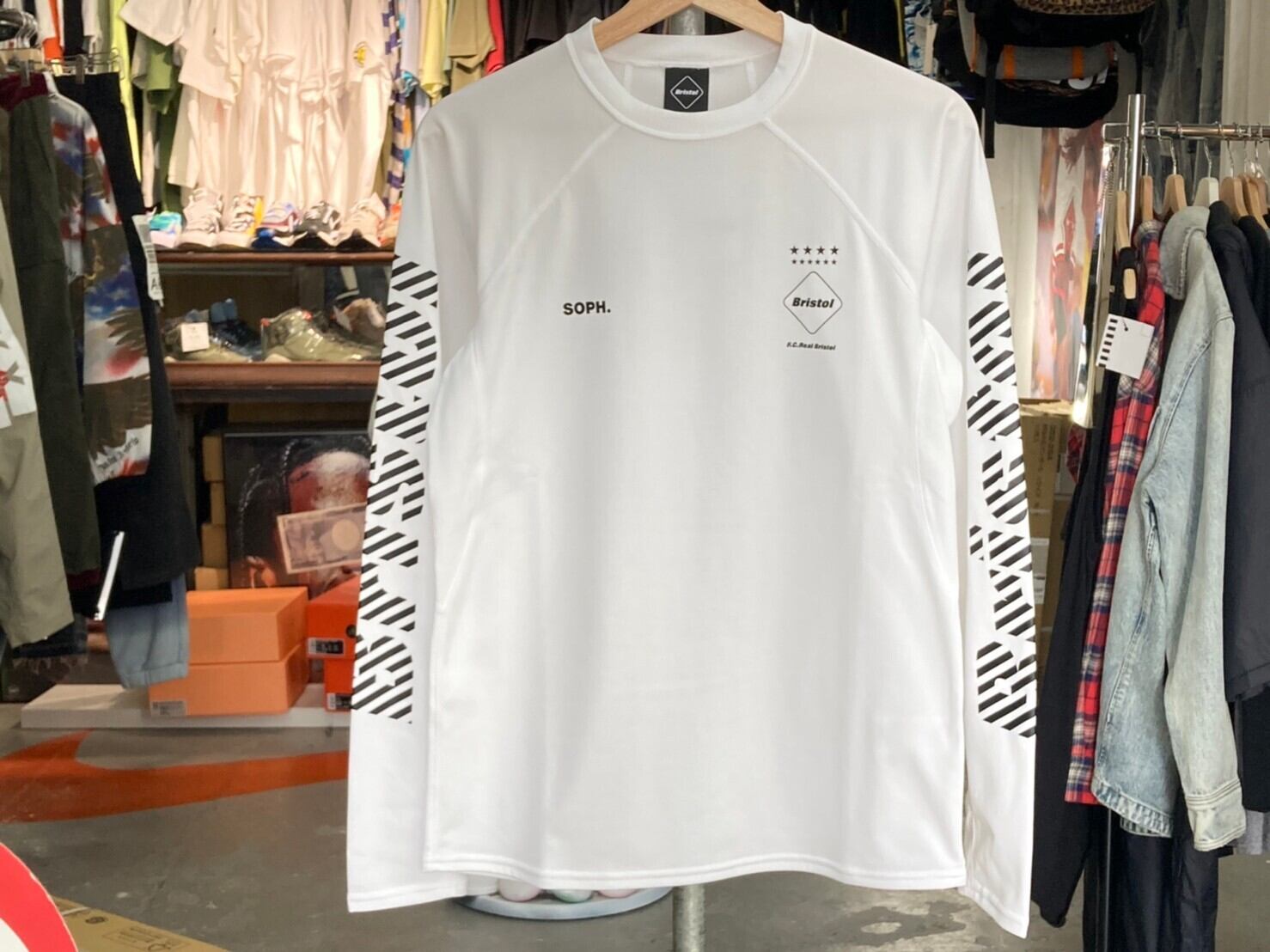 F.C. REAL BRISTOL 21AW UNDER LAYER CREWNECK TOP WHITE XL FCRB 
