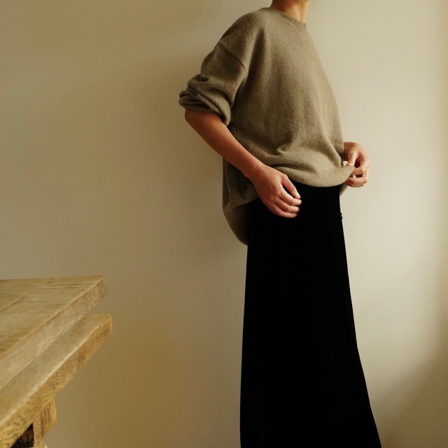 WIRROW ｜ Velvet Drawstring skirt