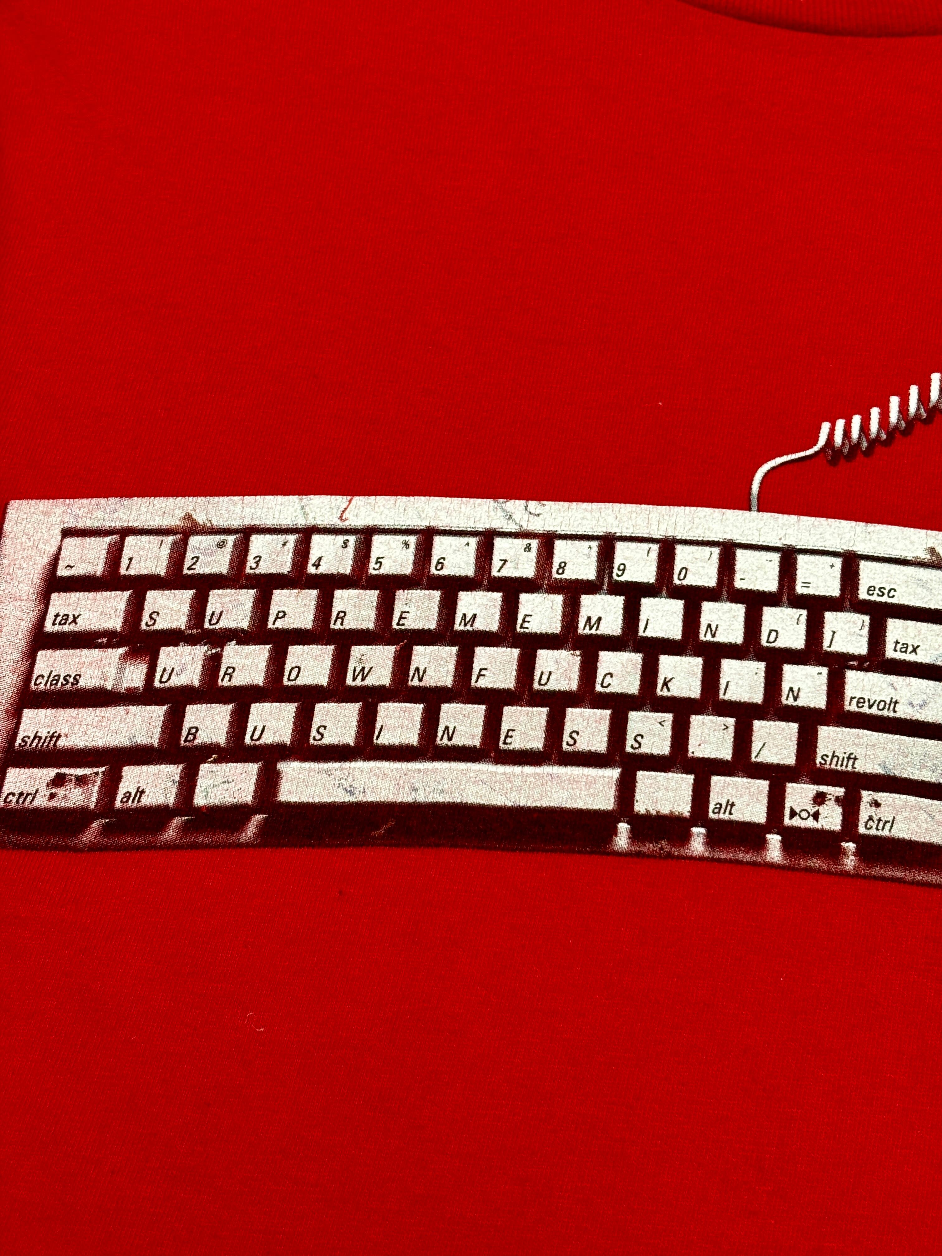 SUPREME/19ss Keyboard print Tee/S/キーボードプリントT/Tシャツ/ロゴ