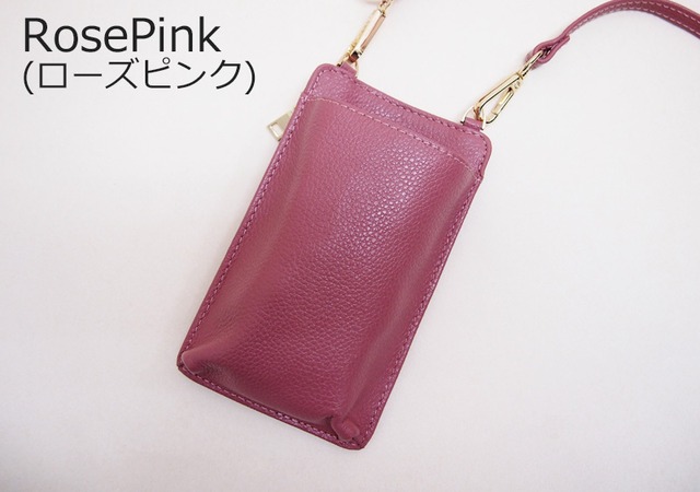 スマホポシェット ドリームスマートフォンポシェット 牛革 お財布機能&カード入れ付き