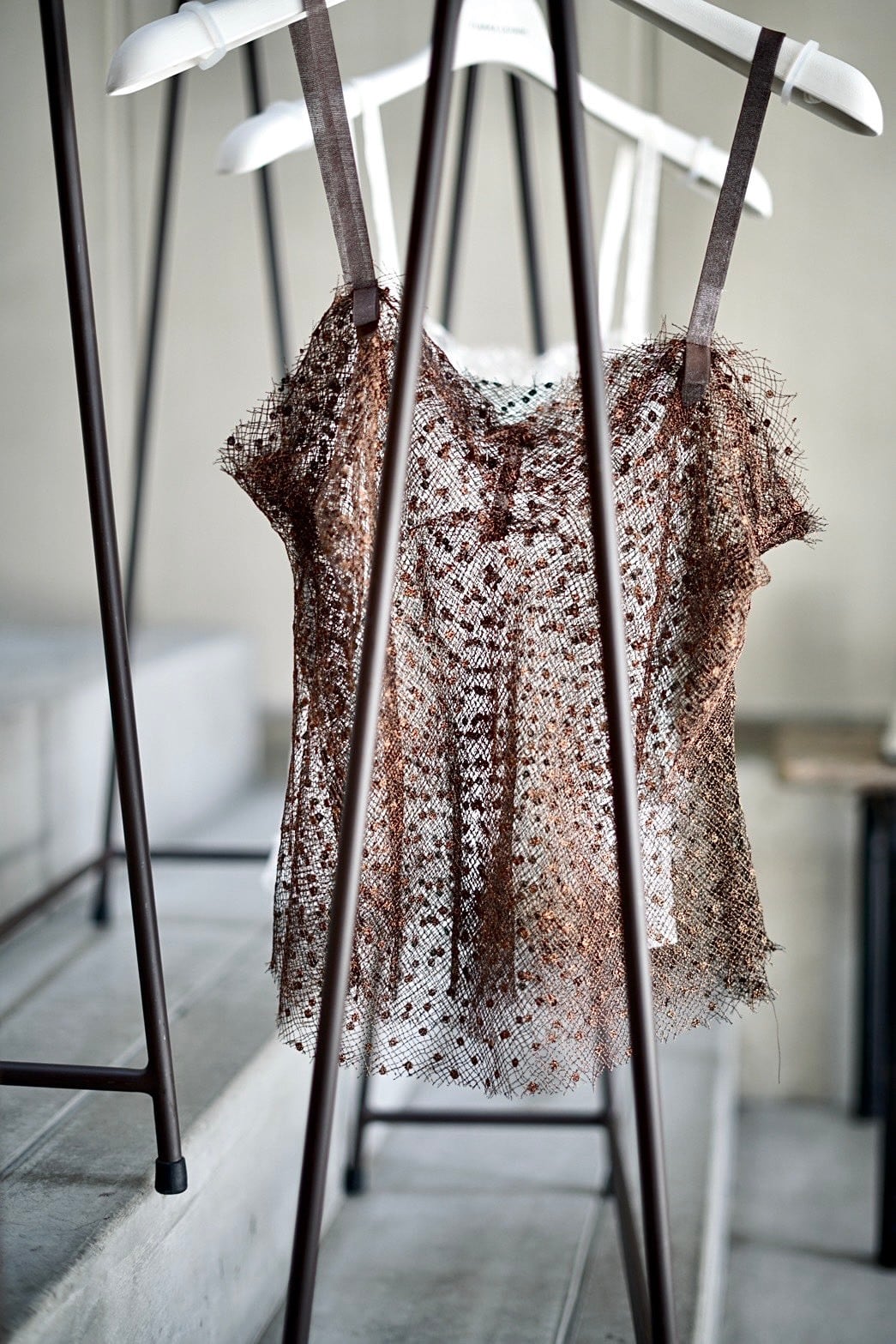 キャミソール FUMIKA_UCHIDA Dots Emb. tulle camisole FUMIKA＿UCHIDA＞Dots Emb. tulle camisole | MAKES ONLINE STORE