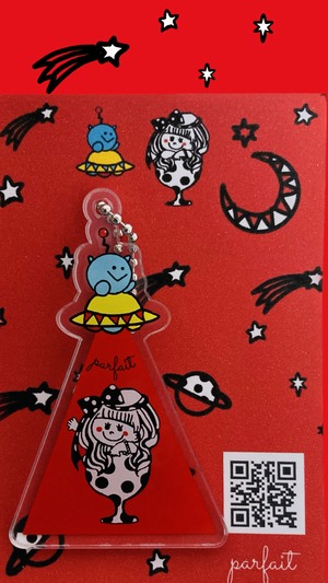 パルフェちゃんとピポちゃんのUFO アクリルキーホルダー