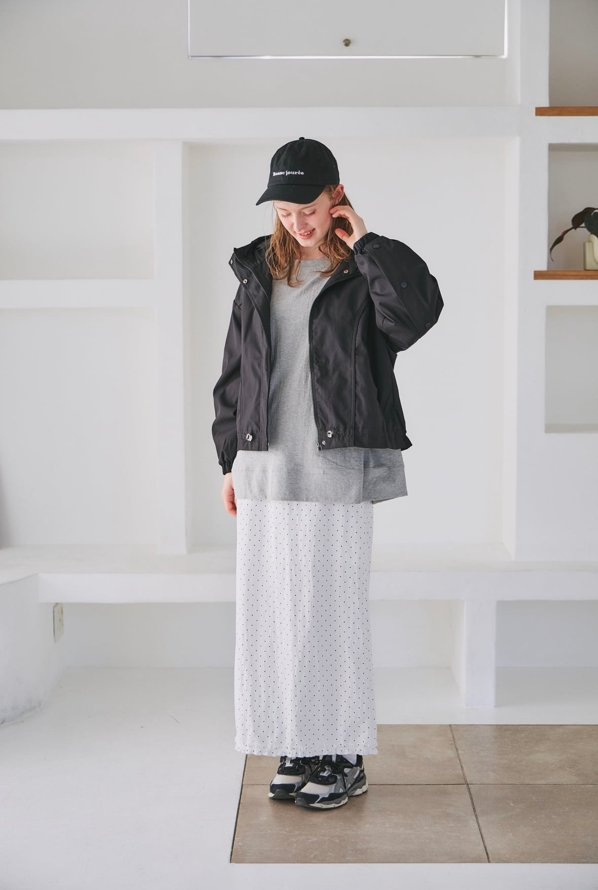 mite frill dot sk ロングスカート frill dot sk | mite