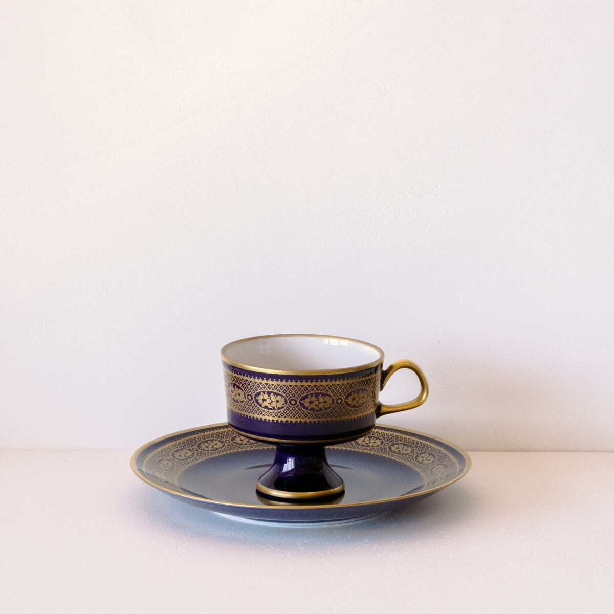 Cup & Plate (Cobalt Blue)