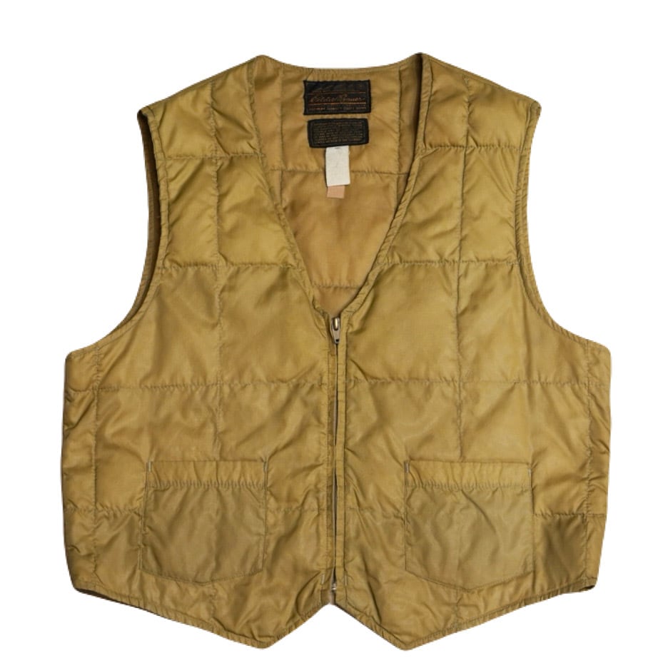 USED 80s Eddie Bauer Down vest -Large 03222 | LODGE heavy&duty