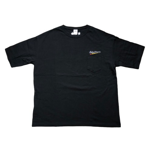Baked Stoners Big Silhouette Pocket Tee Black