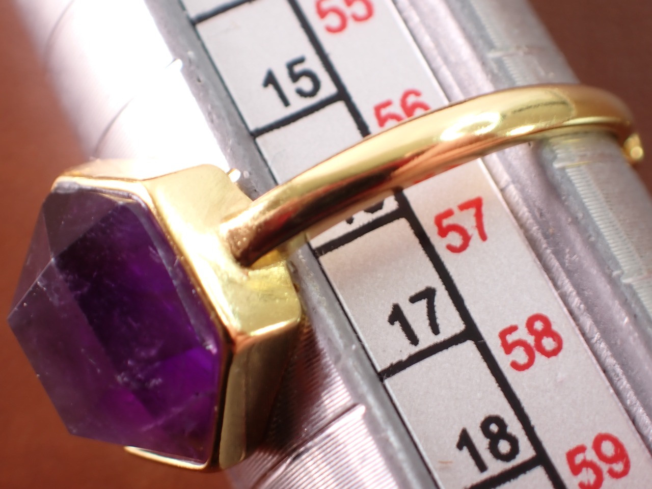 【サイズフリー】Sv925　アメジストリング　[D1-79]