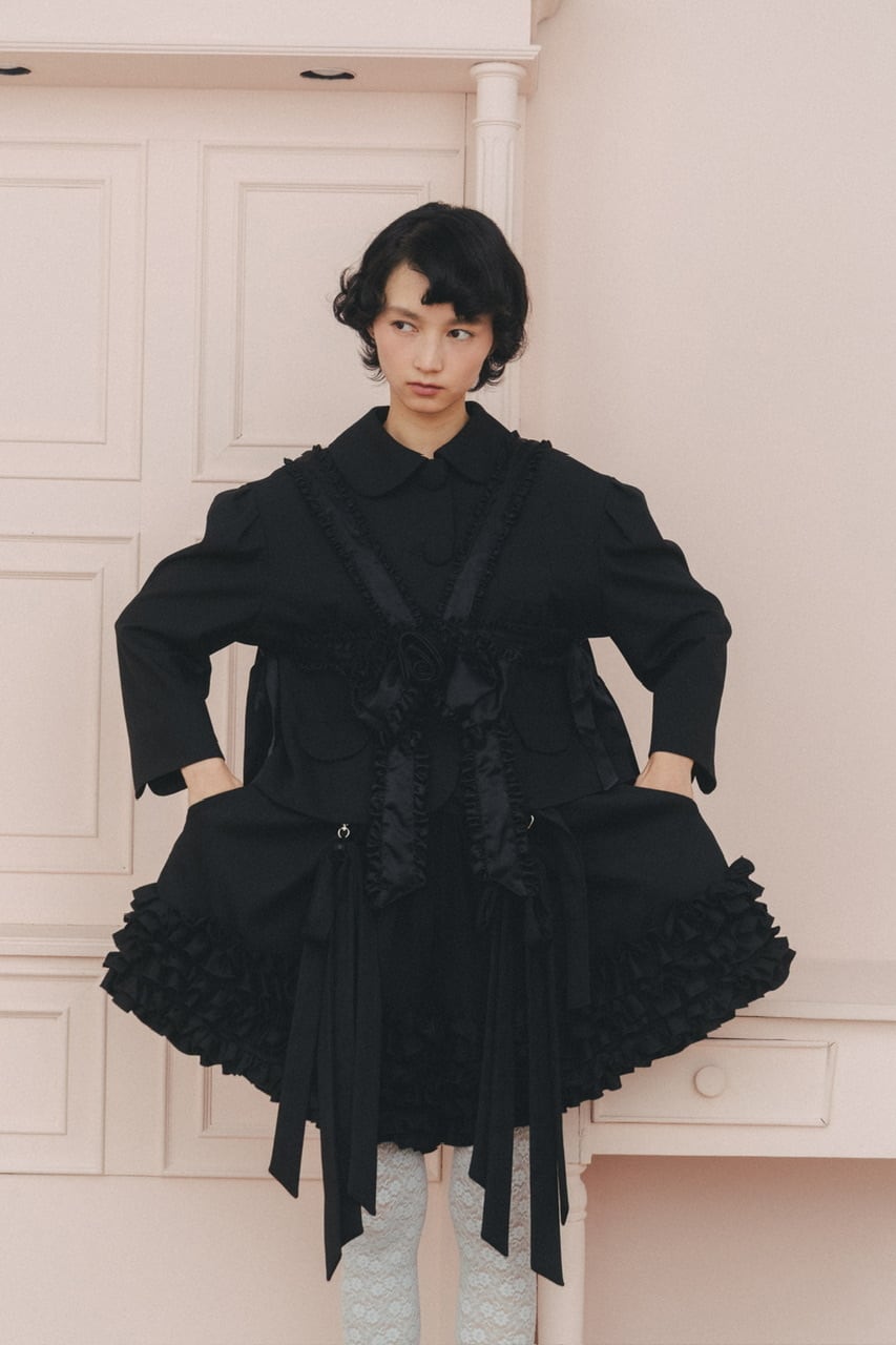 HEIHEI リボンハーネス BLACK フリル HEIHEI リボンハーネス BLACK フリル