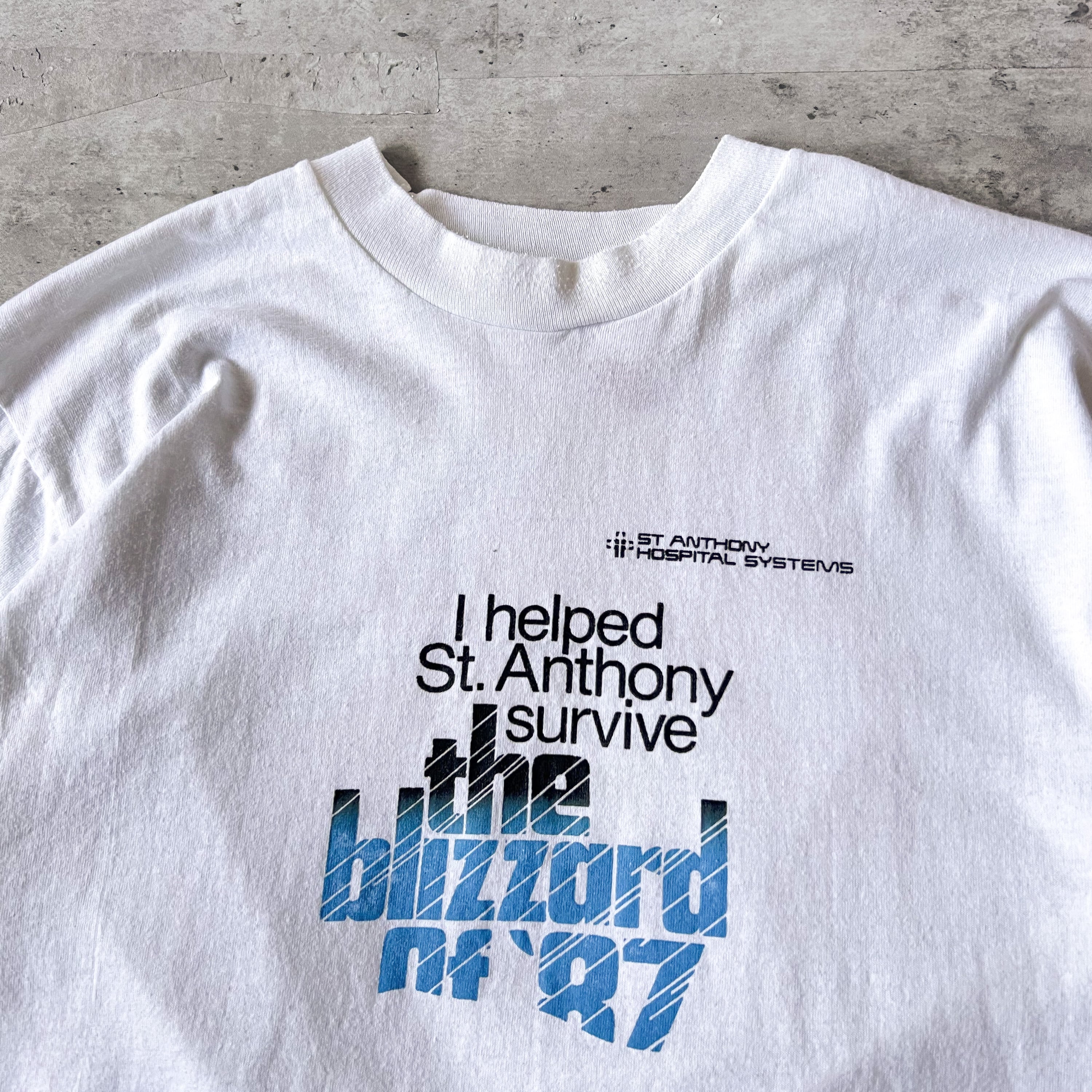 80s “St. Anthony survise” tee 80年代 ヴィンテージtシャツ 企業ロゴ ...