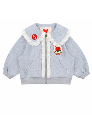 [BEBE DE PINO] Rose lace collar zip up jacket 正規品 韓国ブランド 韓国ファッション 韓国代行 韓国通販 ベベドピノ bebedepino 日本 店舗 韓国 子供服