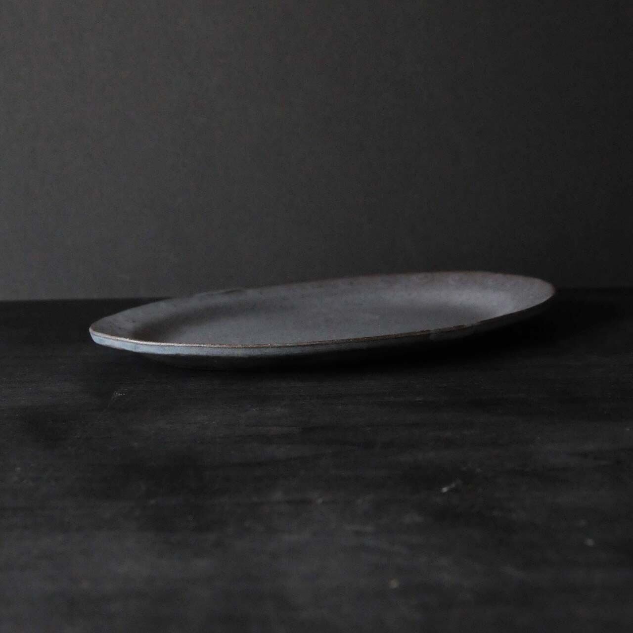 平厚志 オーバル皿・黒（011） | MIGO LABO