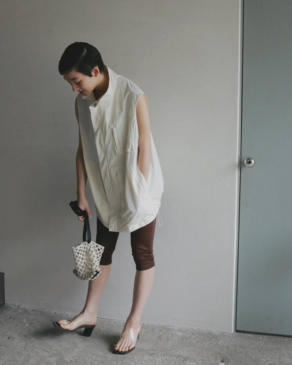 anuke 】Standcollar Pocket Vest | valance 福井｜レディースセレクト