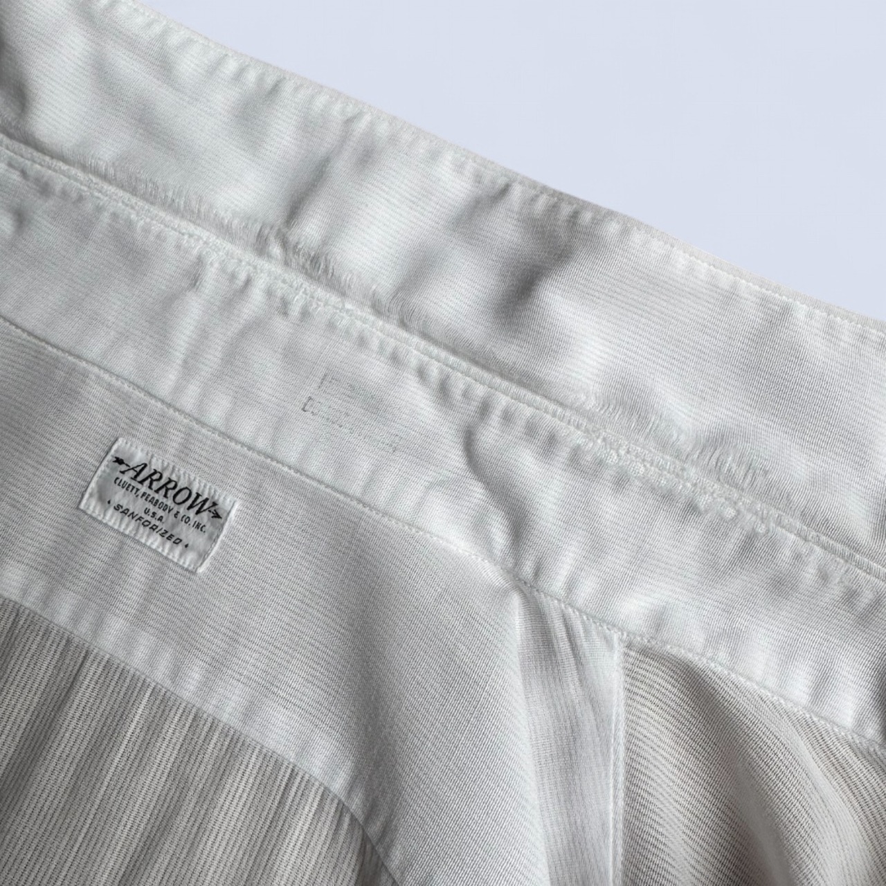 40's ARROW WHITE COTTON SHIRT