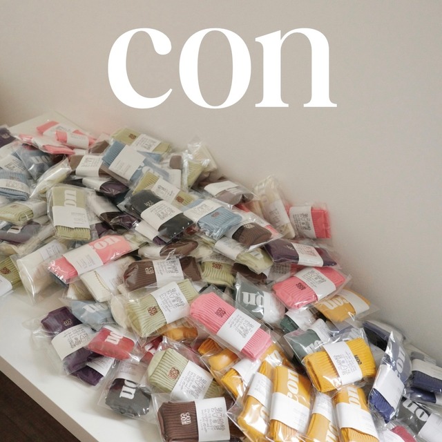 【 ご予約 】キッズカラーソックス / con