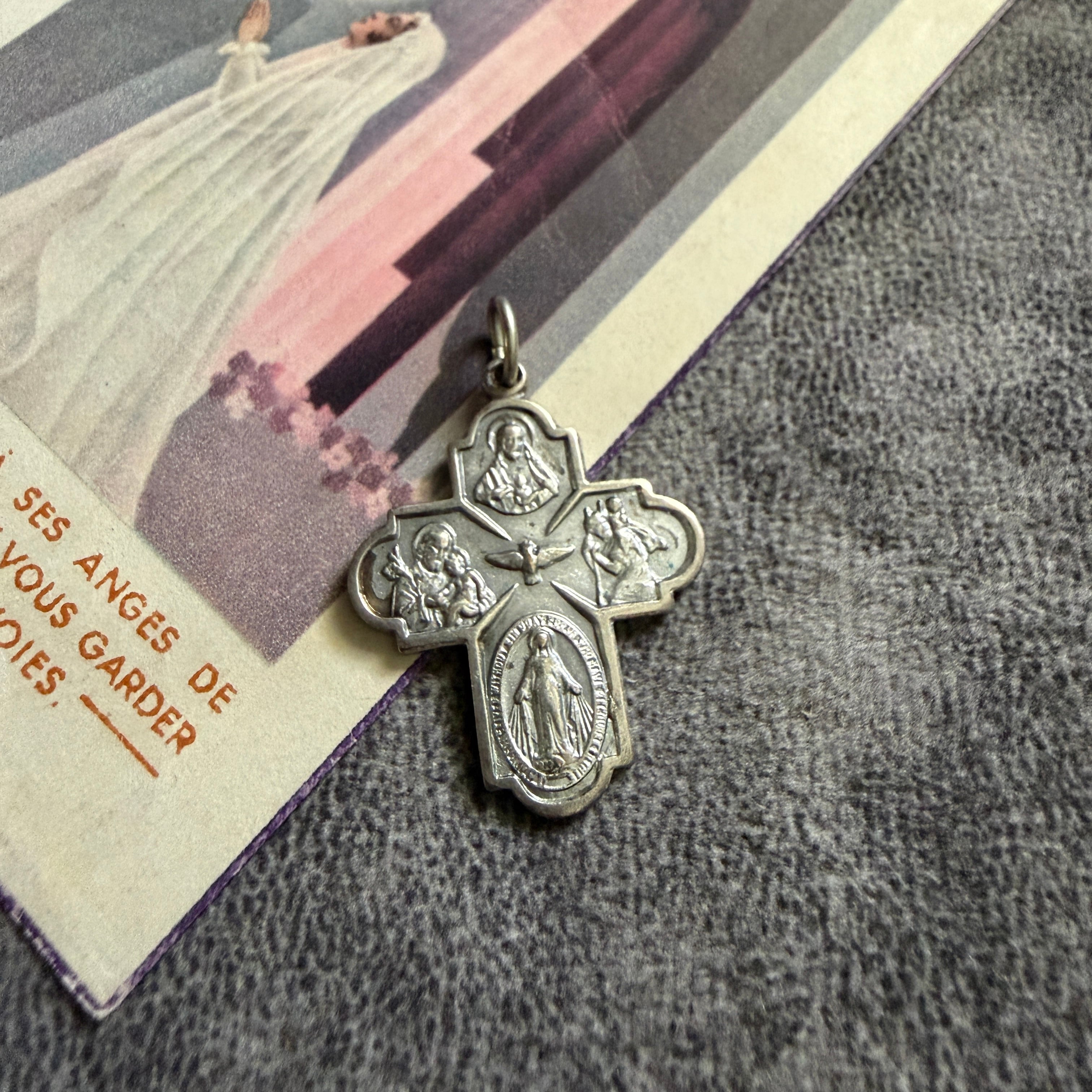 クロス | Antique medaille Mary