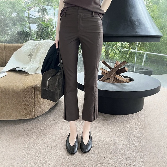 【urban woman シリーズ】スラックス パンツ レディース きれい め ブラック 黒 バーガンディブラウン 茶色 20代 30代 40代 50代  春 夏 秋 冬 レディース ボトムス カジュアル おしゃれ S M L