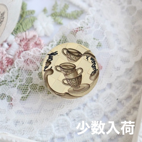 【不思議の国のアリス】Wax Seal Stamp│小数入荷_Flip-Up Teacup