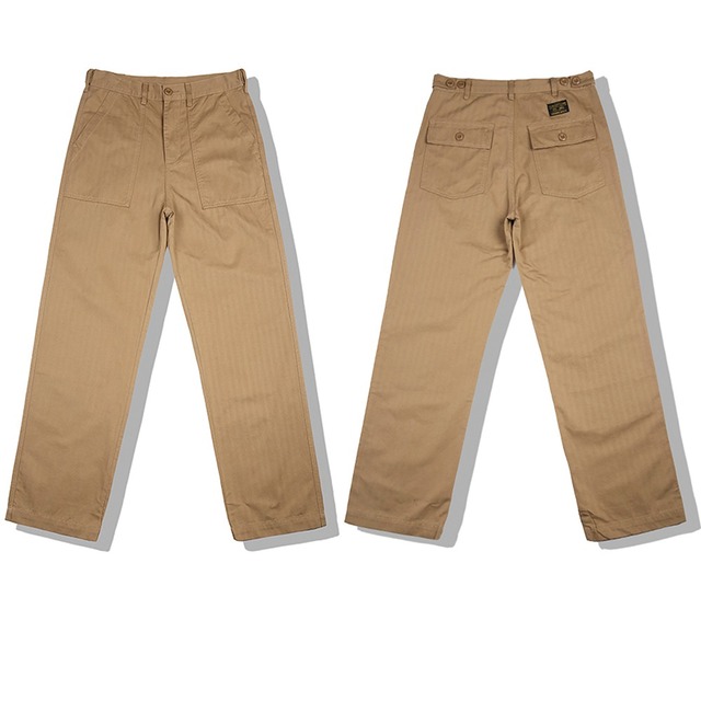 ミリタリーストレートパンツ  OG-107 シャドウストライプ　3色　L0206