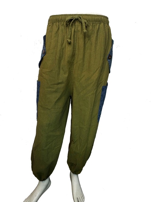 ポケット切替アラジンパンツ　TH25-PT14　カーキ