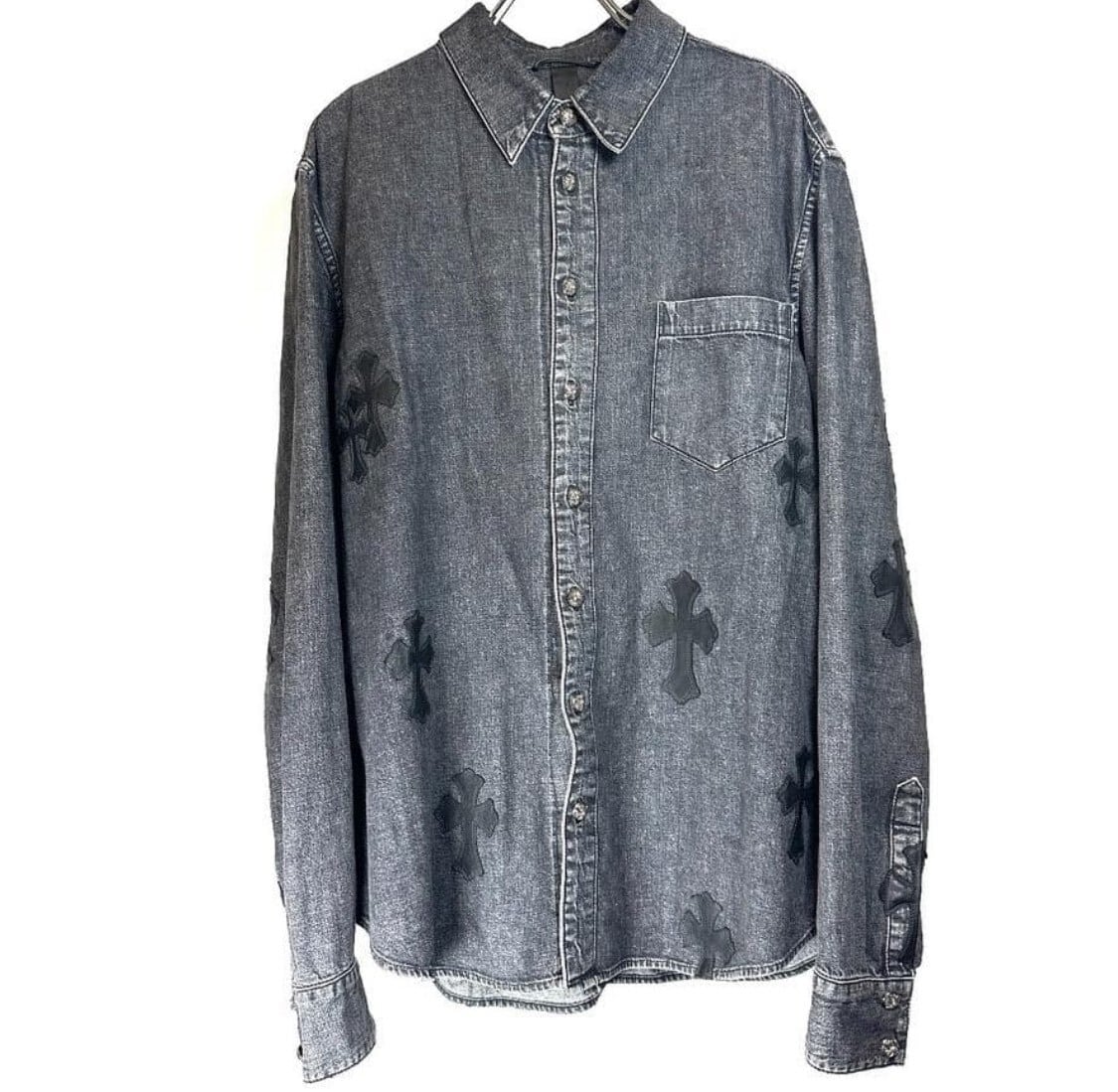 CHROME HEARTS クロムハーツ LOOSEENDS LS CROSS ルーズエンド シャツ