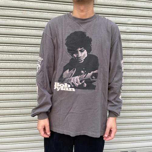 90s USA製 Bob DylanプリントロンT バンドT スリーブ XL