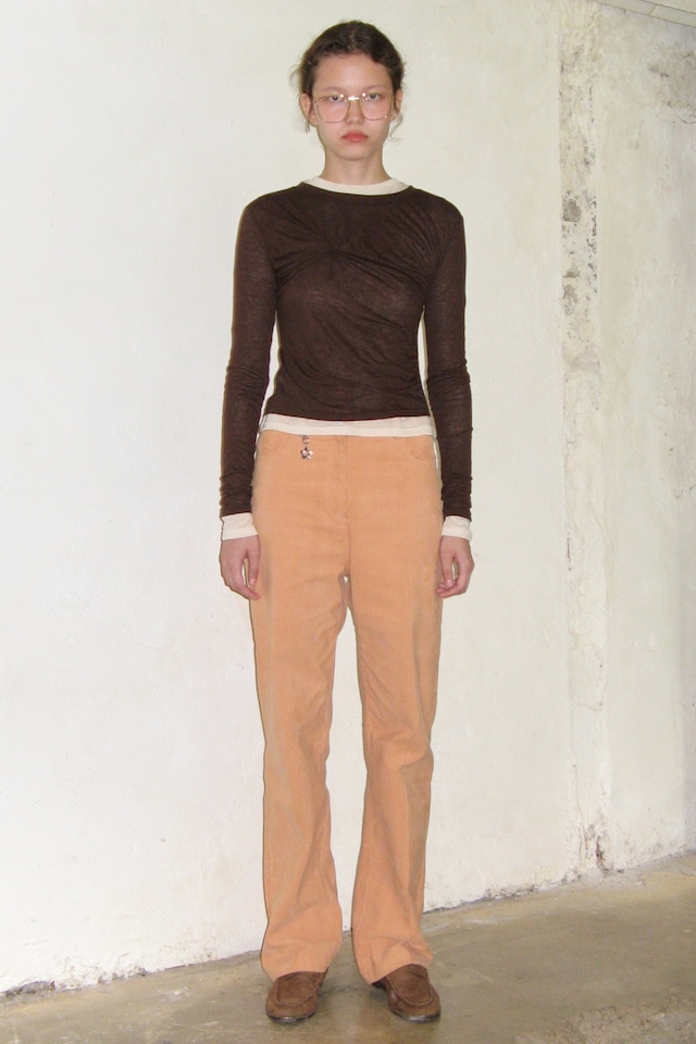 [SINOON]  COLOR CORDUROY PANTS (APRICOT) 正規品 韓国ブランド 韓国通販 韓国代行 韓国ファッション シヌン シヌーン