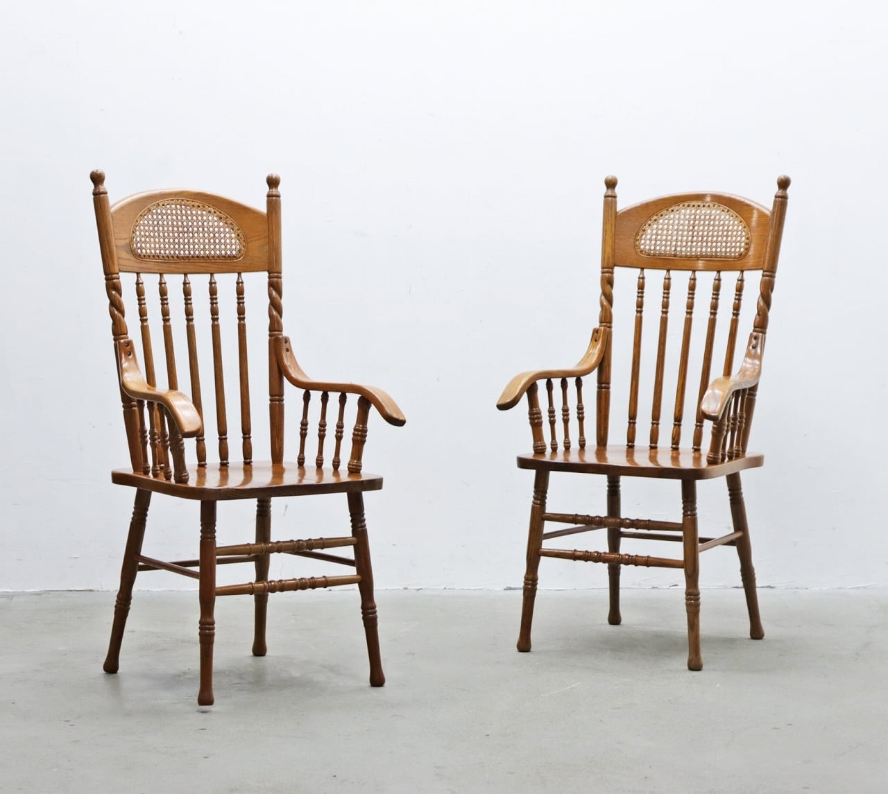 在庫2脚 shin Lee シンリー オーク ダイニング アーム チェア IDC大塚家具 楢 クラシック カントリー PJI22192