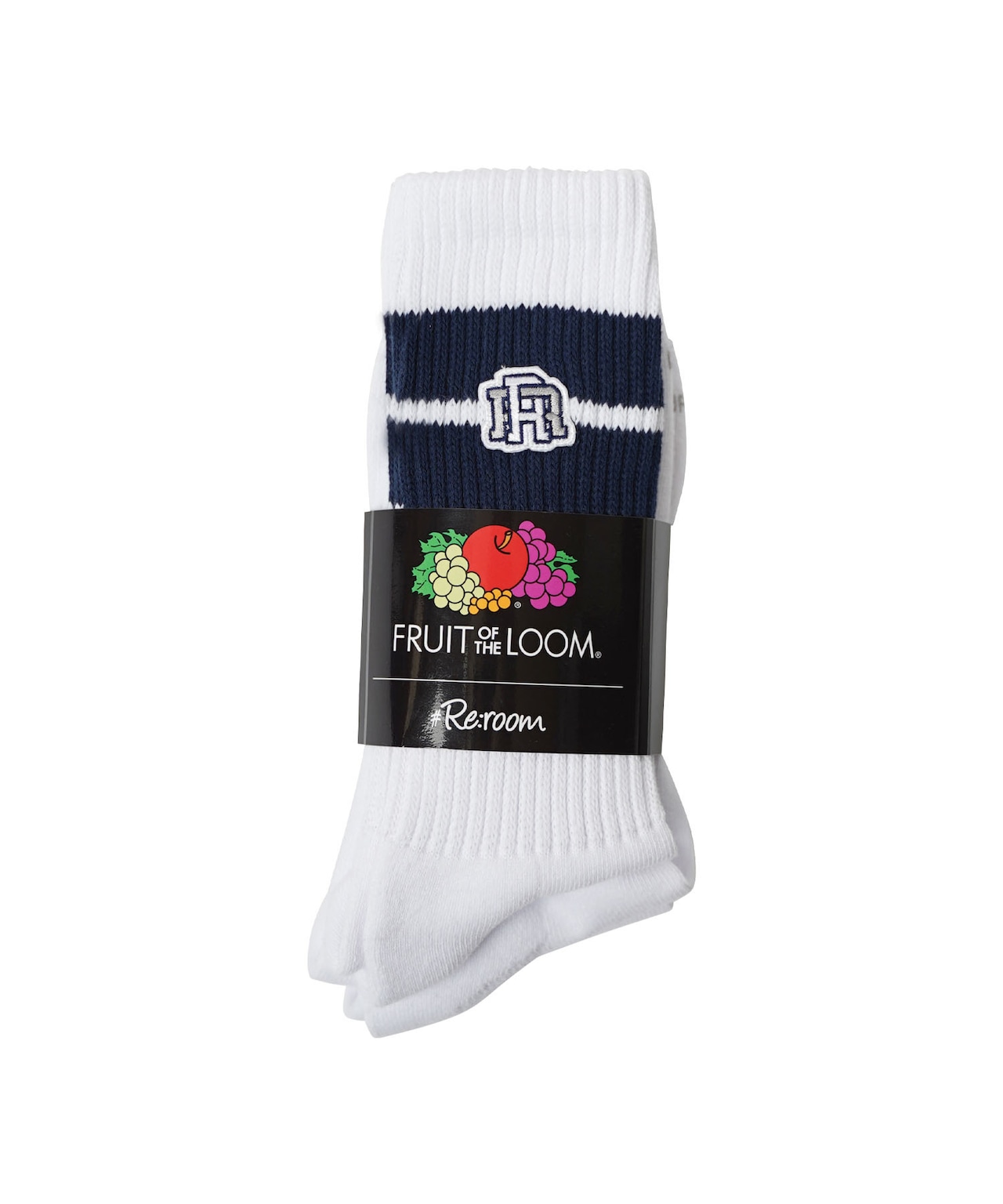 【#Re:room】#RE:ROOM×FRUITS OF THE LOOM ICON 3P SOCKS［REG181］