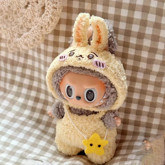 うさぎ風 Usagiスタイル ラブブ17cm用 ドールウェア  超リアルな耳×可愛いデザイン コーデ自在