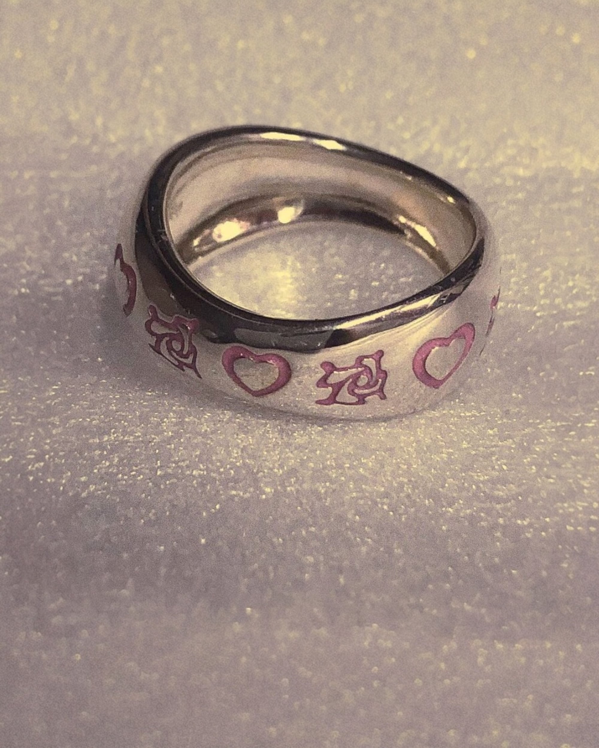 薔薇とハートのRING Pink SILVER925 #LJ19008R