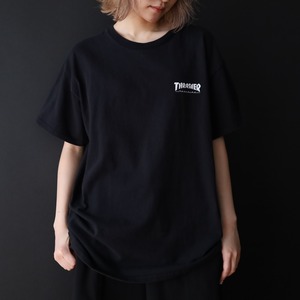 loose silhouette " THRASHER " print design Tee