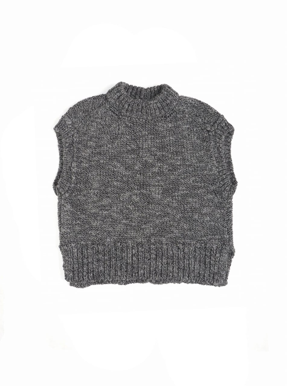 Hand Framed Chunky Mock Vest