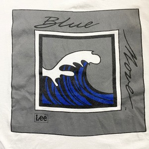 vintage 1990’s LEE blue wave print tee 