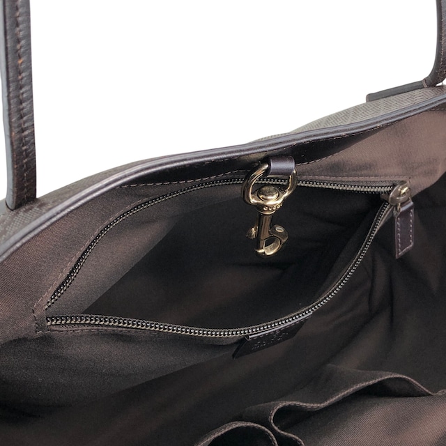 GUCCI グッチ ディアマンテ トートバッグ ブラウン レザー vintage ヴィンテージ オールド sjc4yu
