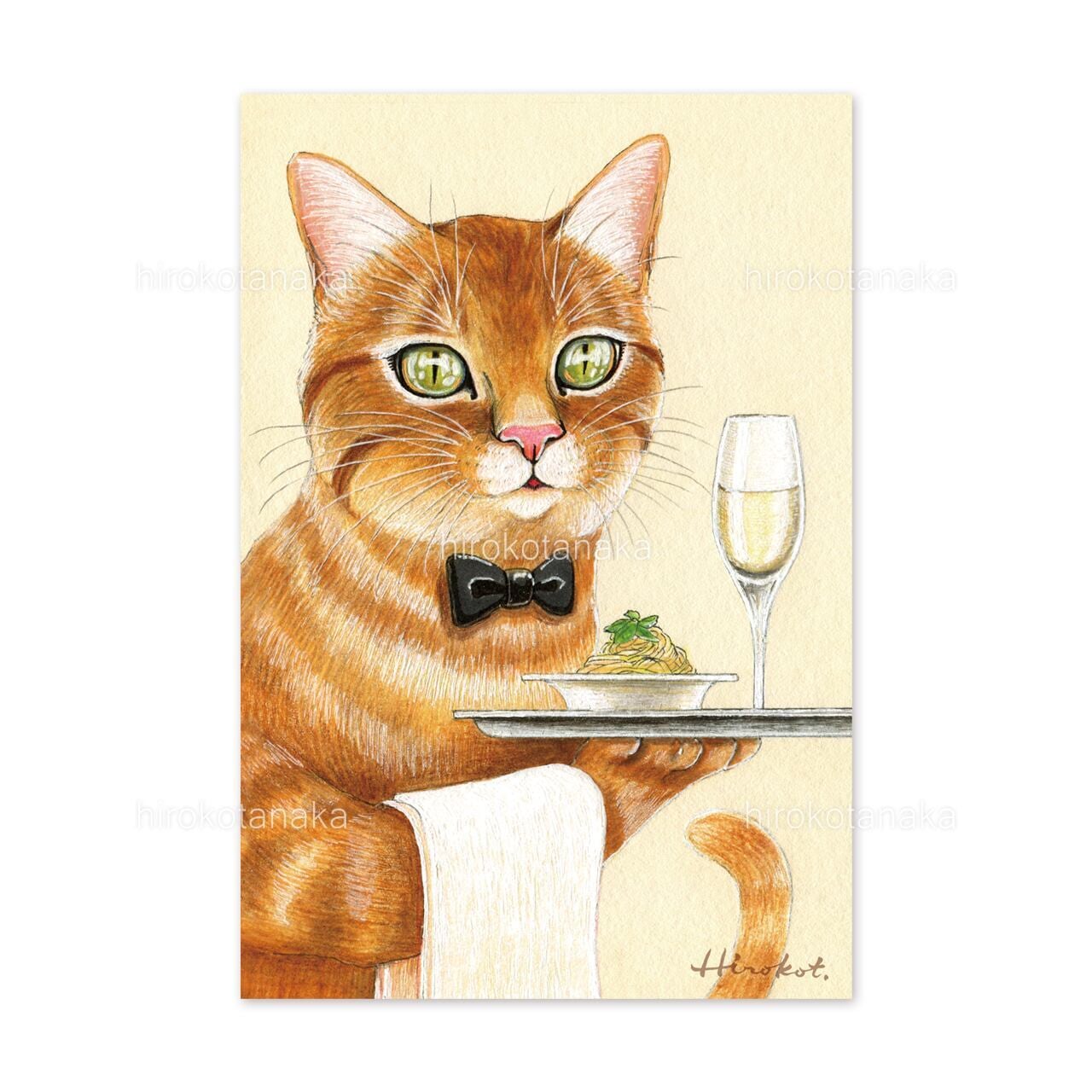 しま模様が素敵でしょ? キジトラ・茶トラポストカードセット 9枚