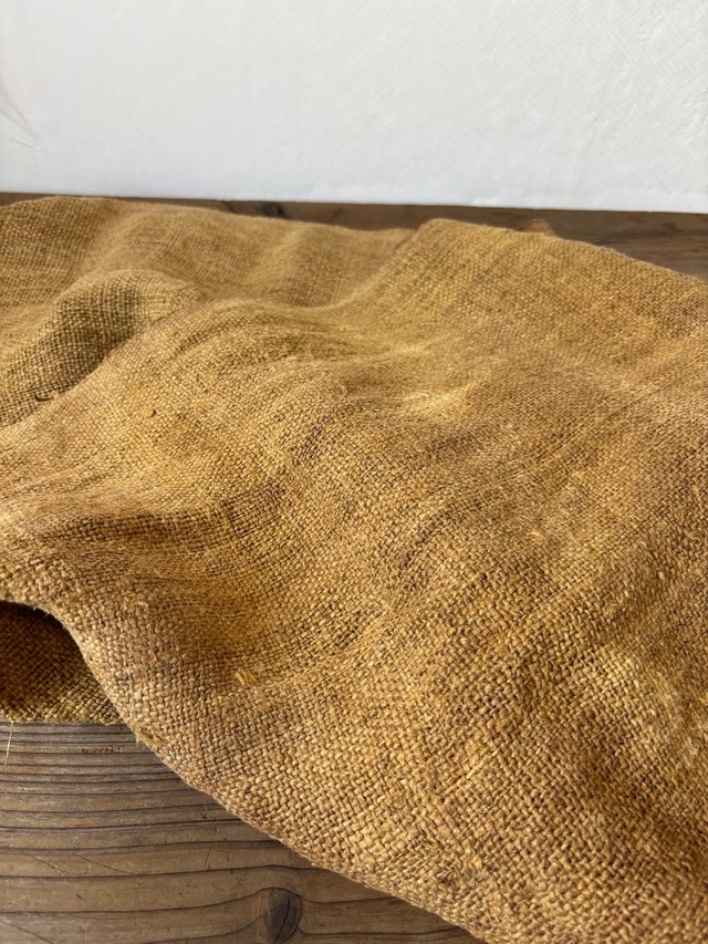 ざっくり 草木染ヘンプロール その５ 麻布