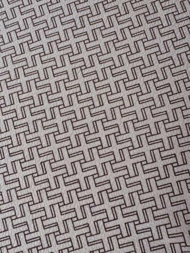 【帯揚げ】草木染　網代柄　ちりめん帯揚げ　No.240821④