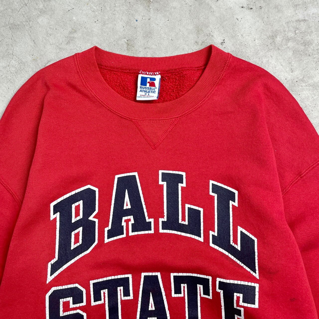 90s 90S Russell スウェット レッド RUSSELL ATHLETIC レッド 
