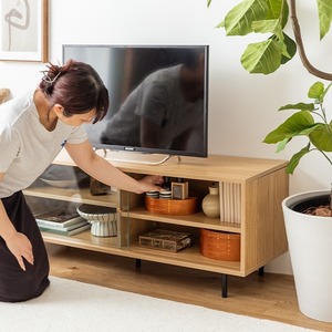 ガラス引き戸テレビ台 幅120cm